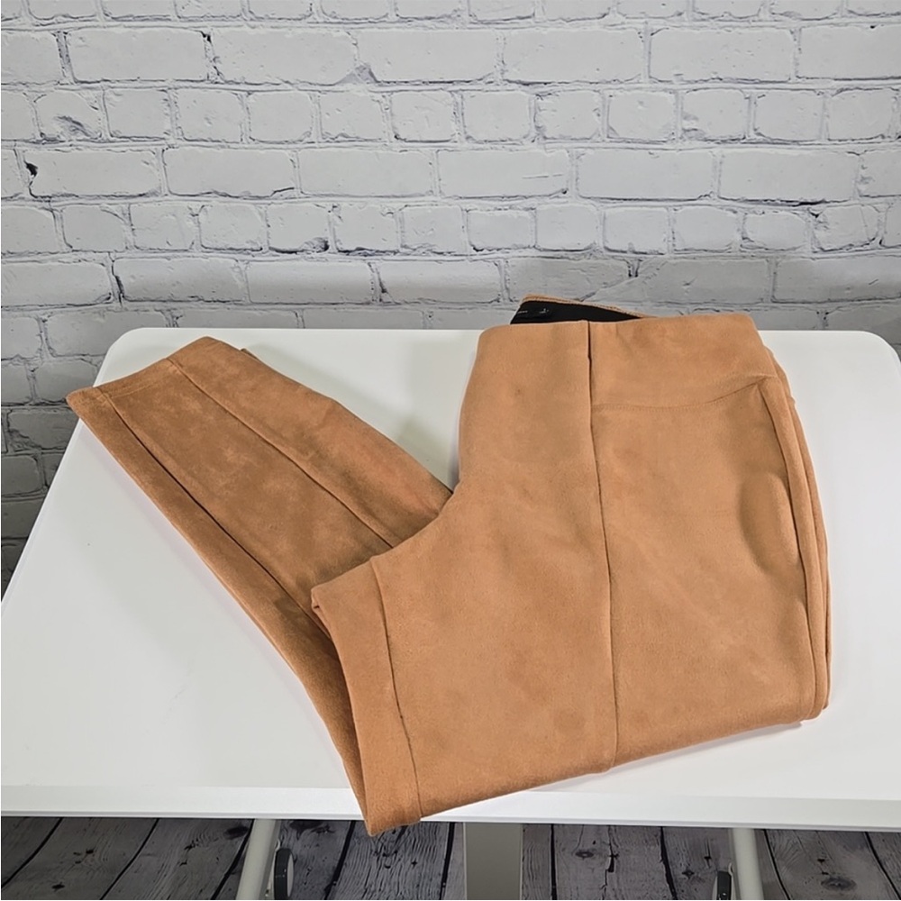 NY & Co. Camel Suede Leggings - Size Large